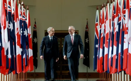 Canada's Carney Backs Iran War 'With Regret,' Signs Australia Pact