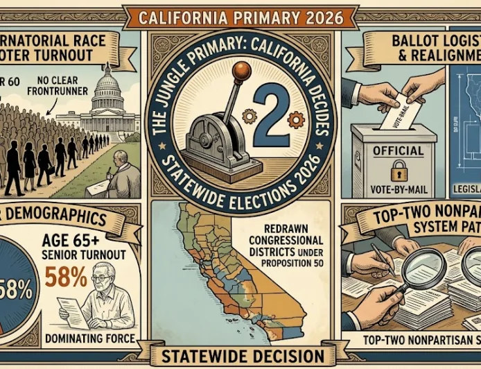 California Voters Head to Polls in Crowded Primary Election Race