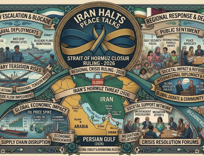 Iran Halts Peace Talks Threatening to Fully Close Strait of Hormuz