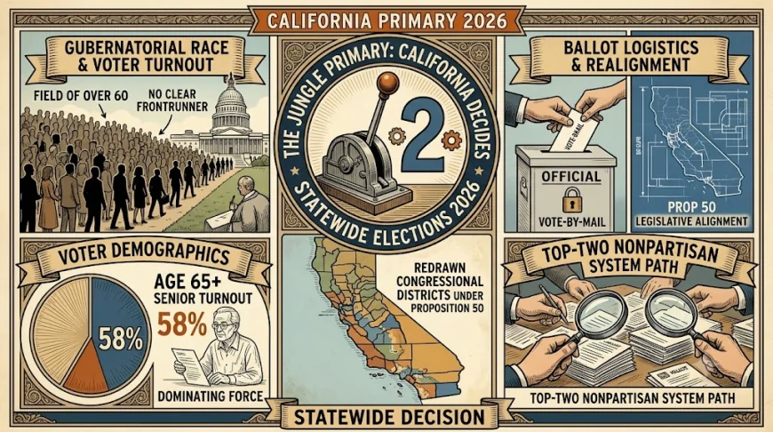 California Voters Head to Polls in Crowded Primary Election Race