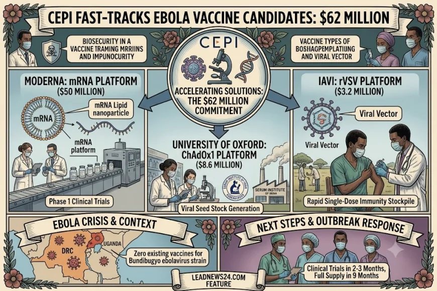 CEPI Fast-Tracks Three Ebola Vaccine Candidates with $62 Million Funding